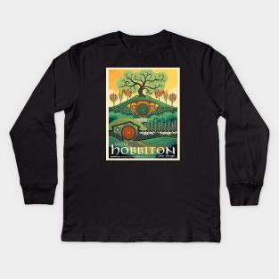 Visit the Shine - Hobbiton Kids Long Sleeve T-Shirt